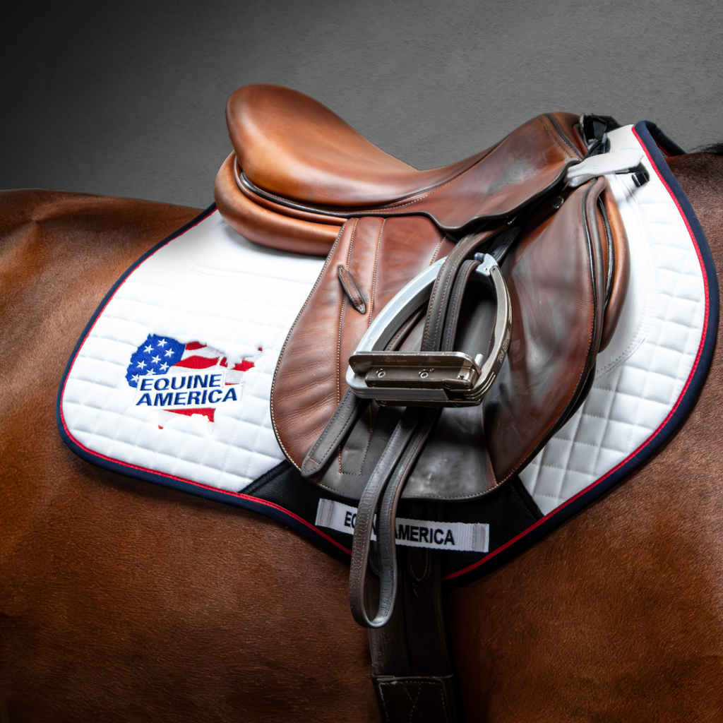 Equine saddle top